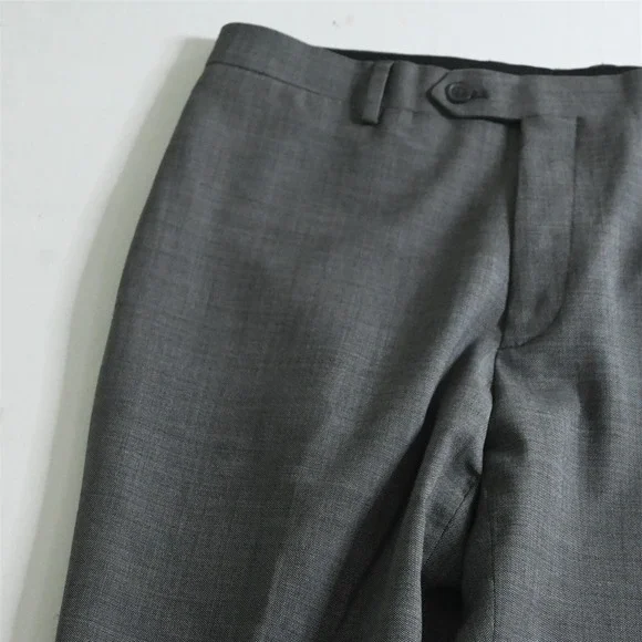 Kenneth Cole Awearness 40R 32x32 Gray Birdseye Stretch Wool Jacket Pants Suit